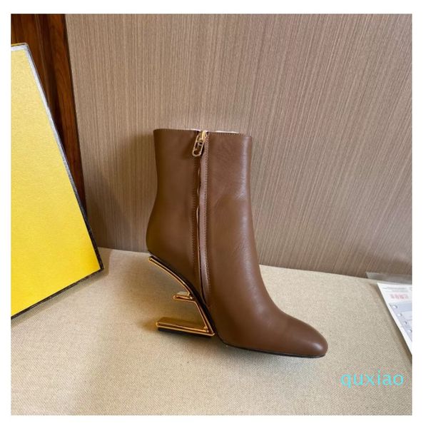 luxury ankle boots zipper style profiled with novel fashion size 36-41, Black
