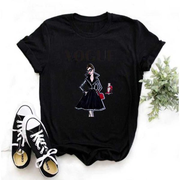women's t-shirt linna fashion pattern design style tattoo princess clothing short sleeve, White
women's t-shirt linna fashion pattern design style tattoo princess clothing short sleeve, White