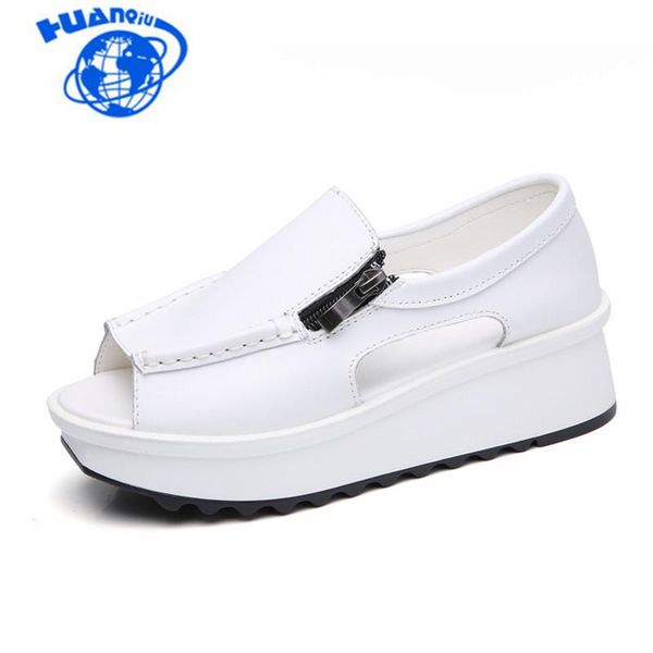 dress shoes huangqiu 2021 summer women sandals wedges ladies open toe round zipper white platform woman jdd60, Black
dress shoes huangqiu 2021 summer women sandals wedges ladies open toe round zipper white platform woman jdd60, Black