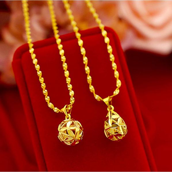 pendant necklaces hollow drop-shaped gold necklace fashion vietnam gilded sand ladies clavicle jewelry gift, Silver
pendant necklaces hollow drop-shaped gold necklace fashion vietnam gilded sand ladies clavicle jewelry gift, Silver