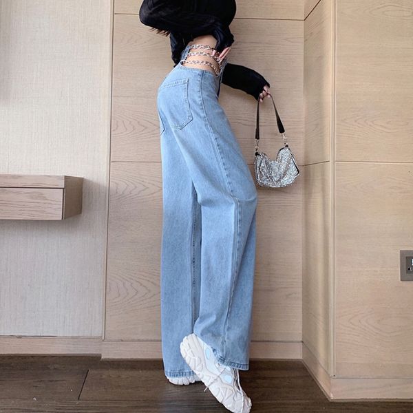 women's jeans female hollow current out hip hop jeans fashion clubwear long pants loose women's stocking high waist down straight, Blue
women's jeans female hollow current out hip hop jeans fashion clubwear long pants loose women's stocking high waist down straight, Blue