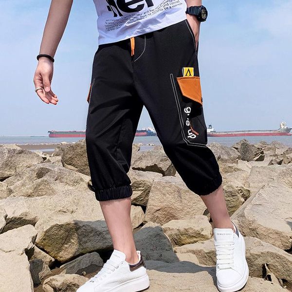pants men 's summer casual cropped shorts outer wear student trendy loose cargo sports men's, White;black
pants men 's summer casual cropped shorts outer wear student trendy loose cargo sports men's, White;black