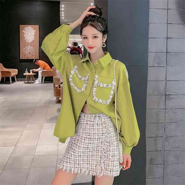 arrival autumn korea fashion women two piece set skirt green blouse+high waist tassel mini 2 d535 210512, White
arrival autumn korea fashion women two piece set skirt green blouse+high waist tassel mini 2 d535 210512, White