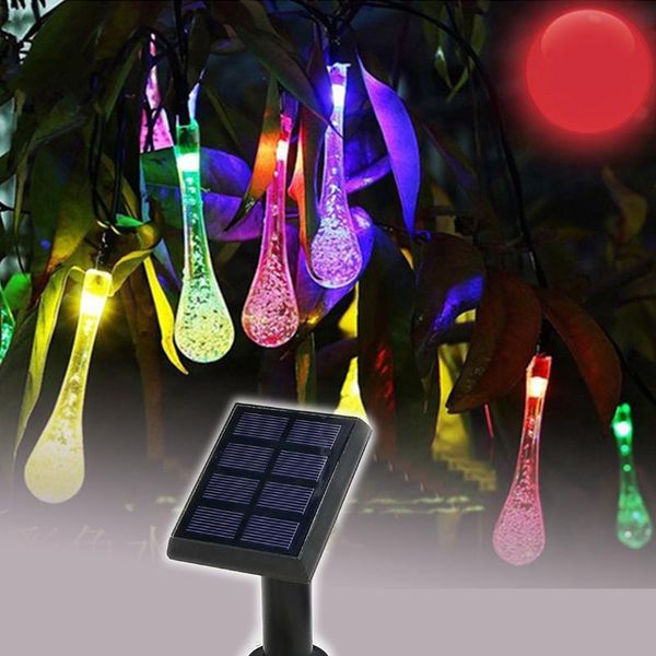 solar lamps led string water droplets type 50leds 7 meters garland christmas lights for wedding garden party decoration
solar lamps led string water droplets type 50leds 7 meters garland christmas lights for wedding garden party decoration