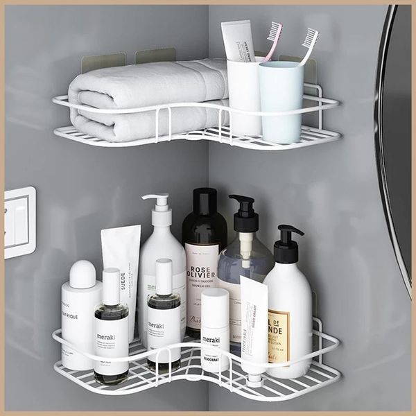 hooks & rails zhaya non-perforated bathroom shelf corner rack shower iron shampoo storage kitchen and accessories
hooks & rails zhaya non-perforated bathroom shelf corner rack shower iron shampoo storage kitchen and accessories