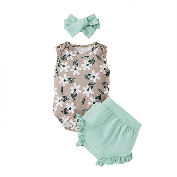 clothing sets born baby girl clothes summer outfits 3-piece sleeveless flowers print bodysuit ruffles shorts+bow headband toddlers set, White
clothing sets born baby girl clothes summer outfits 3-piece sleeveless flowers print bodysuit ruffles shorts+bow headband toddlers set, White