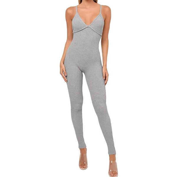 women's jumpsuits & rompers female jumpsuit, solid color v-neck sleeveless backless bodycon slim jumpsuit for women, dark gray/light gr, Black;white
women's jumpsuits & rompers female jumpsuit, solid color v-neck sleeveless backless bodycon slim jumpsuit for women, dark gray/light gr, Black;white