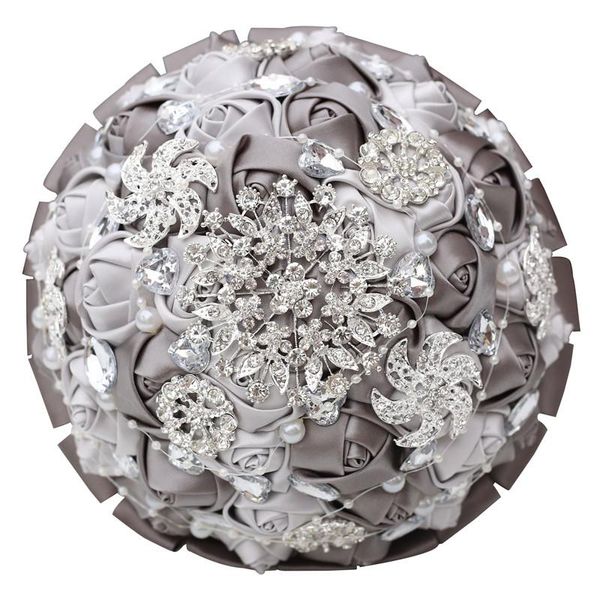 luxurious diamond bride bridesmaid bouquet dark gray pearl rhinestone satin rose diy wedding church decoration sh013 decorative flowers & wr
luxurious diamond bride bridesmaid bouquet dark gray pearl rhinestone satin rose diy wedding church decoration sh013 decorative flowers & wr