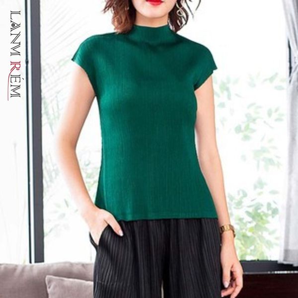 women summer short sleeve t-shirt round neck slim elastic pleated shirts fashion 2h224 210507, White
women summer short sleeve t-shirt round neck slim elastic pleated shirts fashion 2h224 210507, White