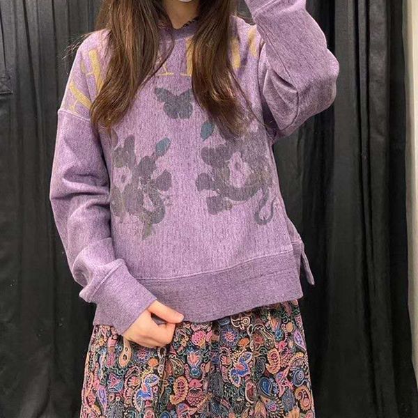 women's hoodies & sweatshirts hoodies autumn sweatshirt purple ink painting letters print hem slit long sleeve loose o-neck female casu, Black
women's hoodies & sweatshirts hoodies autumn sweatshirt purple ink painting letters print hem slit long sleeve loose o-neck female casu, Black