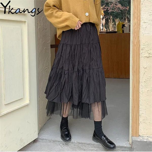 skirts long tulle midi womens 2021 autumn elastic high waist mesh tutu pleated female black white maxi skirt streetwear
skirts long tulle midi womens 2021 autumn elastic high waist mesh tutu pleated female black white maxi skirt streetwear