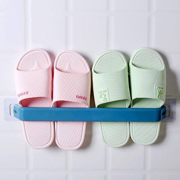 towel racks simple plastic wall non perforated bar mounted waterproof multi-purpose slipper rack in toilet
towel racks simple plastic wall non perforated bar mounted waterproof multi-purpose slipper rack in toilet