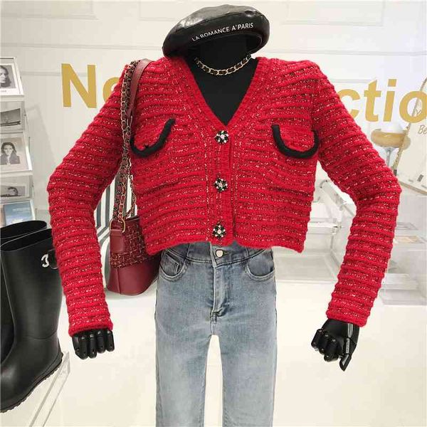 coat design drill button with cleavage in v cardigan female mesh 2021 niche winter thin foreign style jacket top, Tan;black
coat design drill button with cleavage in v cardigan female mesh 2021 niche winter thin foreign style jacket top, Tan;black