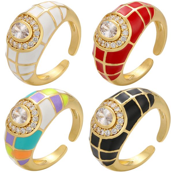 vintage geometric ring grid rhinestone dripping oil metal open rings for women girls jewelry party gifts, Silver
vintage geometric ring grid rhinestone dripping oil metal open rings for women girls jewelry party gifts, Silver