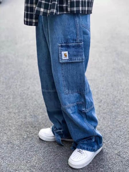 men's jeans tooling male 2021 autumn trendy brand fat plus size loose fall wide leg trousers street, Blue
men's jeans tooling male 2021 autumn trendy brand fat plus size loose fall wide leg trousers street, Blue