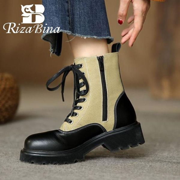 boots rizabina woman ankle genuine leather mixed color winter shoes women fashion cool club short boot footwear size 35-39, Black
boots rizabina woman ankle genuine leather mixed color winter shoes women fashion cool club short boot footwear size 35-39, Black