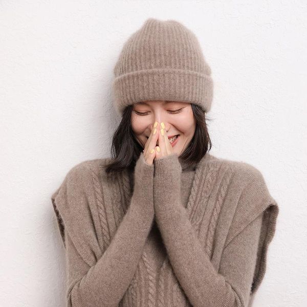 beanie/skull caps longming women knitted hat 100%cashmere cap winter warm wool hats autumn luxury fashion knit solid streetwear, Blue;gray
beanie/skull caps longming women knitted hat 100%cashmere cap winter warm wool hats autumn luxury fashion knit solid streetwear, Blue;gray