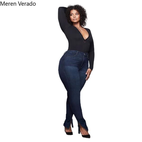 women's jeans meren verado plus size women casual pants solid skinny high waist zipper side slit trousers streetwear autumn 2021, Blue
women's jeans meren verado plus size women casual pants solid skinny high waist zipper side slit trousers streetwear autumn 2021, Blue