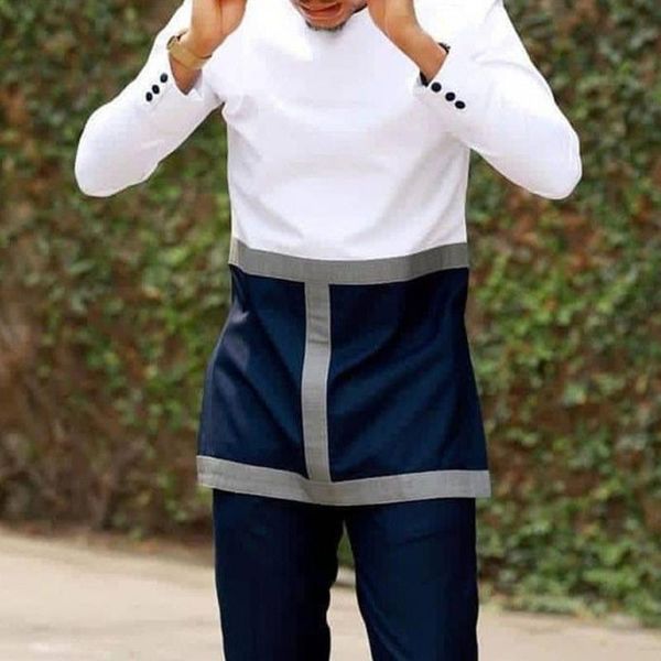 men's casual shirts fall men long autumn african 2021 slim color block muslim patchwork mid length male shirt spring fashion, White;black
men's casual shirts fall men long autumn african 2021 slim color block muslim patchwork mid length male shirt spring fashion, White;black