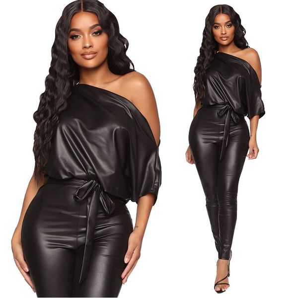 women's jumpsuits & rompers black pu short sleeves tie bow sashes women jumpsuit arrival autumn high street style outfits, Black;white
women's jumpsuits & rompers black pu short sleeves tie bow sashes women jumpsuit arrival autumn high street style outfits, Black;white