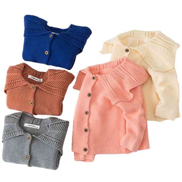 girls 0-3 years old autumn winter lotus leaf collar solid color children's sweater kids baby cardigan 210417, Blue
girls 0-3 years old autumn winter lotus leaf collar solid color children's sweater kids baby cardigan 210417, Blue