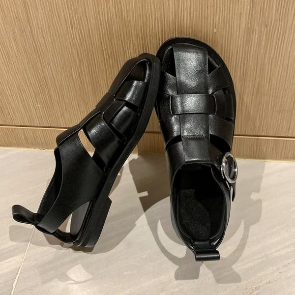 sandals genuine leather low heels women summer designer shoe elegant band buckle casual female, Black
sandals genuine leather low heels women summer designer shoe elegant band buckle casual female, Black
