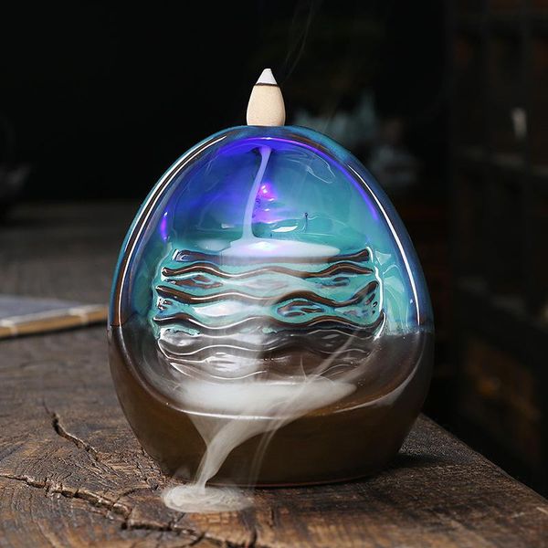 fragrance lamps ceramic led backflow incense holder waterfall burner, with 20 cones ornament home decor
fragrance lamps ceramic led backflow incense holder waterfall burner, with 20 cones ornament home decor
