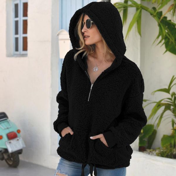 women's hoodies & sweatshirts 2021 autumn and winter european american loose plush pullover pocket solid color plus size hoodie women b, Black
women's hoodies & sweatshirts 2021 autumn and winter european american loose plush pullover pocket solid color plus size hoodie women b, Black
