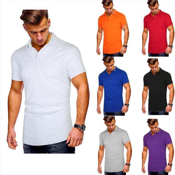 summer european and american shirt men polos short sleeved paul slim business lapel, White;black
summer european and american shirt men polos short sleeved paul slim business lapel, White;black