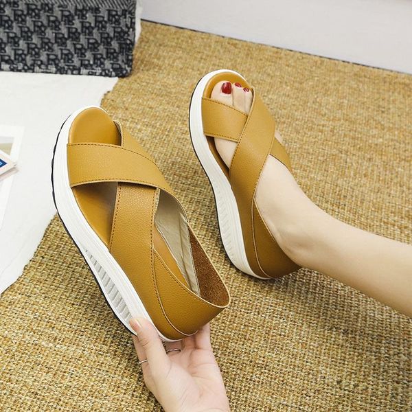 sandals women summer slip on wedges platform ladies low heels open toe shoes knitting female fashion comfort woman footwear, Black
sandals women summer slip on wedges platform ladies low heels open toe shoes knitting female fashion comfort woman footwear, Black