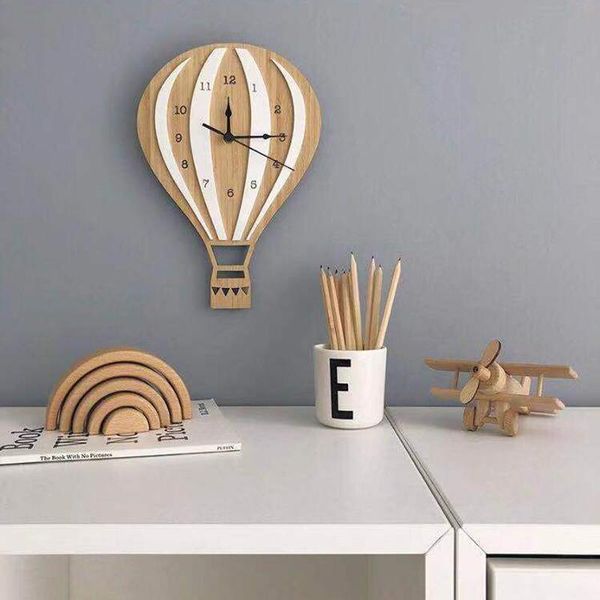 air balloon wooden wall clock non-ticking silent decorative indoor cartoon children boy bedroom nursery living room clocks
air balloon wooden wall clock non-ticking silent decorative indoor cartoon children boy bedroom nursery living room clocks