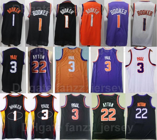 men basketball deandre ayton jersey 22 chris paul 3 devin booker 1 for sport fans stitched black white purple orange team color breathable p, Black;red
men basketball deandre ayton jersey 22 chris paul 3 devin booker 1 for sport fans stitched black white purple orange team color breathable p, Black;red