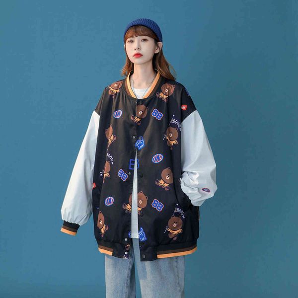 autumn versatile loose casual long sleeve jacket men's and women's a300-jk624-p70 control 88, Black;brown
autumn versatile loose casual long sleeve jacket men's and women's a300-jk624-p70 control 88, Black;brown