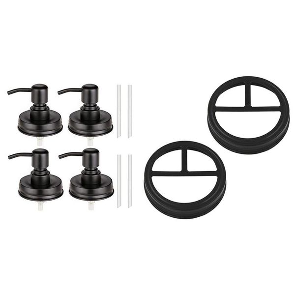 kitchen storage & organization 2x mason jar toothbrush holder lid 4-pack soap dispenser lid, painted black rust proof lotion
kitchen storage & organization 2x mason jar toothbrush holder lid 4-pack soap dispenser lid, painted black rust proof lotion