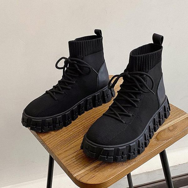 boots ankle women's autumn winter 2021 british style thick bottom lace-up knitted short comfor student women shoes, Black
boots ankle women's autumn winter 2021 british style thick bottom lace-up knitted short comfor student women shoes, Black