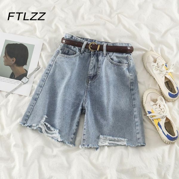 women's jeans women straight leg loose shorts summer high waisted knee length hole blue pants woman button
women's jeans women straight leg loose shorts summer high waisted knee length hole blue pants woman button