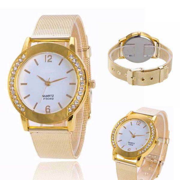 wristwatches fashion women crystal golden stainless steel analog quartz wrist watch bracelet very chic and stylish f605, Slivery;brown
wristwatches fashion women crystal golden stainless steel analog quartz wrist watch bracelet very chic and stylish f605, Slivery;brown