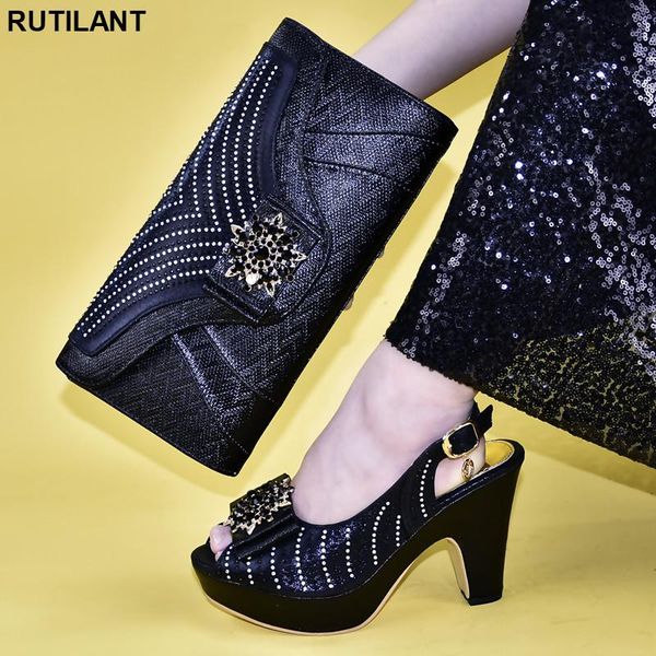 dress shoes italian ladies and bags to match set decorated with rhinestone buckle strap party nigerian matching bag sets, Black
dress shoes italian ladies and bags to match set decorated with rhinestone buckle strap party nigerian matching bag sets, Black