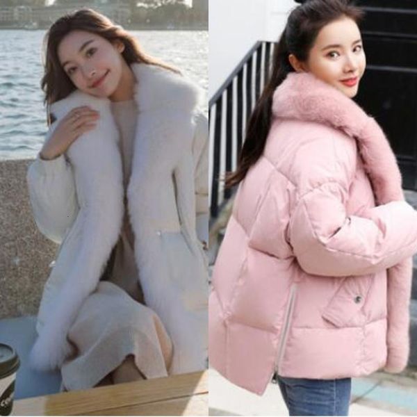women's down & parkas fur collar winter jacket women loose white duck size thicken warm coat npfo, Black
women's down & parkas fur collar winter jacket women loose white duck size thicken warm coat npfo, Black