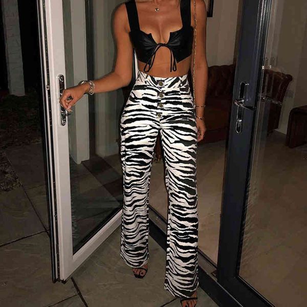 zebra print wide leg straight pants punk gothic high waist autumn women fashion casual female trousers streetwear 210517, Black;white
zebra print wide leg straight pants punk gothic high waist autumn women fashion casual female trousers streetwear 210517, Black;white