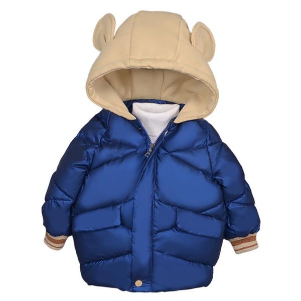 kids winter jacket baby girls solid hoodie bear ears cute warm jackets girl boy cotton coat with hood outwear, Blue;gray
kids winter jacket baby girls solid hoodie bear ears cute warm jackets girl boy cotton coat with hood outwear, Blue;gray