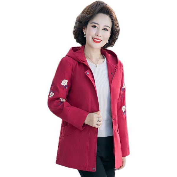 hooded windbreaker women autumn jacket embroidery plus size 5xl long sleeved coat female middle-aged outerwear women's trench coats, Tan;black
hooded windbreaker women autumn jacket embroidery plus size 5xl long sleeved coat female middle-aged outerwear women's trench coats, Tan;black