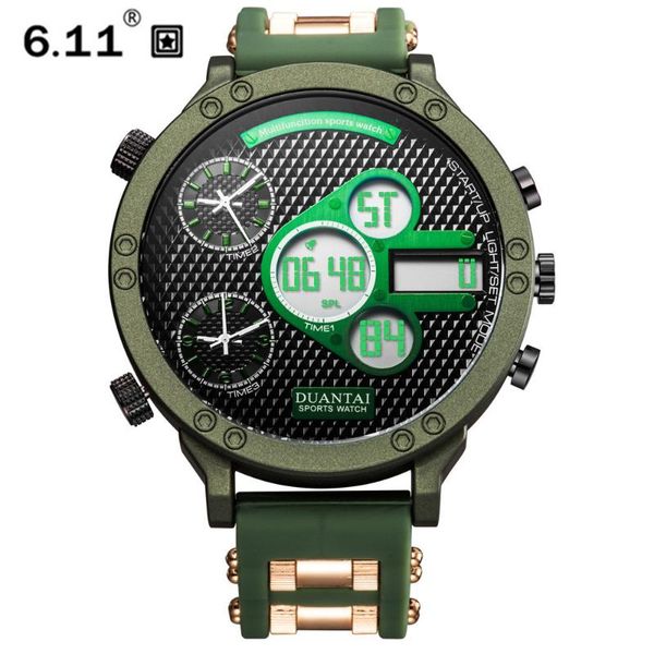 wristwatches 6.11 duantai relogio masculino pu strap waterproof three time zone military watch cool fashion quartz, Slivery;brown
wristwatches 6.11 duantai relogio masculino pu strap waterproof three time zone military watch cool fashion quartz, Slivery;brown