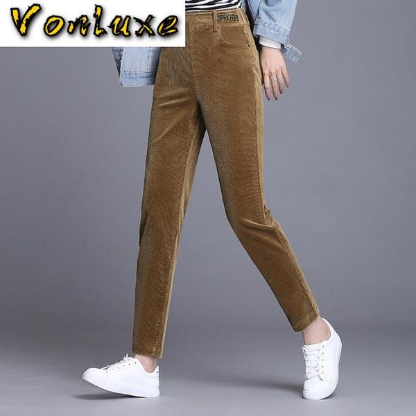 women's pants & capris korean harem women elastic high waist autumn winter thick warm corduroy casual plain trousers plus size sweatpan, Black;white
women's pants & capris korean harem women elastic high waist autumn winter thick warm corduroy casual plain trousers plus size sweatpan, Black;white