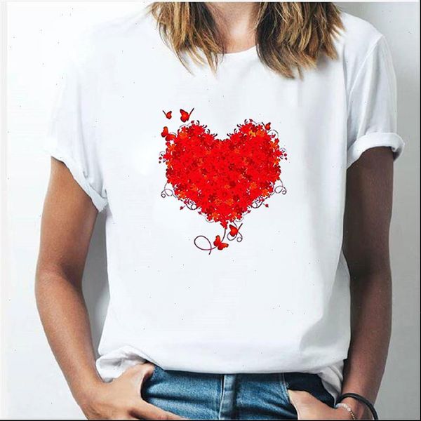 red heart women flower print cotton casual funny t shirt 90s lady yong girl drop ship, White
red heart women flower print cotton casual funny t shirt 90s lady yong girl drop ship, White