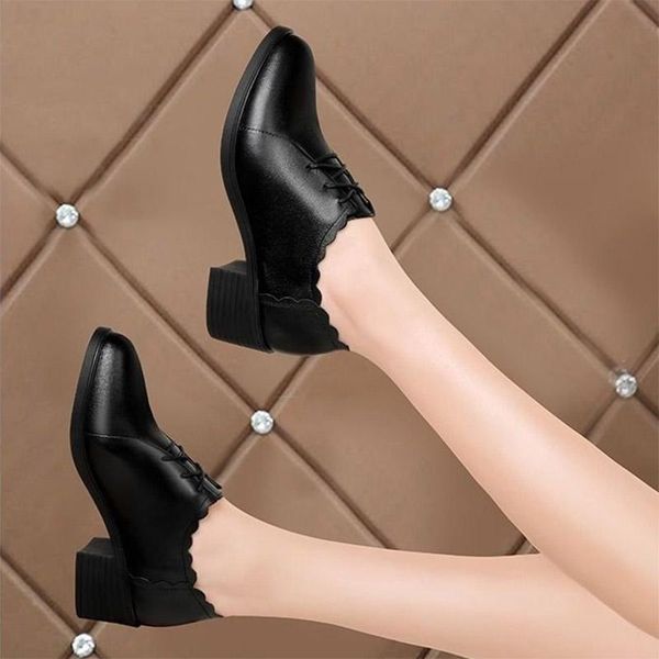 dress shoes spring autumn oxford women lace up leather medium heels pumps black bare boots wave ladies zapatos mujer 8163l
dress shoes spring autumn oxford women lace up leather medium heels pumps black bare boots wave ladies zapatos mujer 8163l