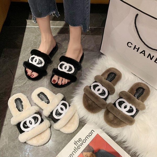 brand designer fur slippers women home fluffy sliders comfort furry autumn flats ladies shoes female indoor flip flops, Black
brand designer fur slippers women home fluffy sliders comfort furry autumn flats ladies shoes female indoor flip flops, Black