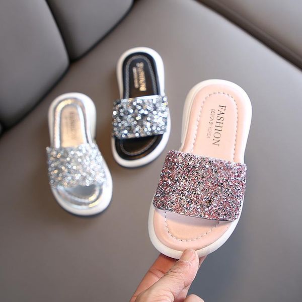 slipper girls slippers kids shoes summer glitter sequin outdoor children beach princess sandal flat flip flop, Black;grey
slipper girls slippers kids shoes summer glitter sequin outdoor children beach princess sandal flat flip flop, Black;grey