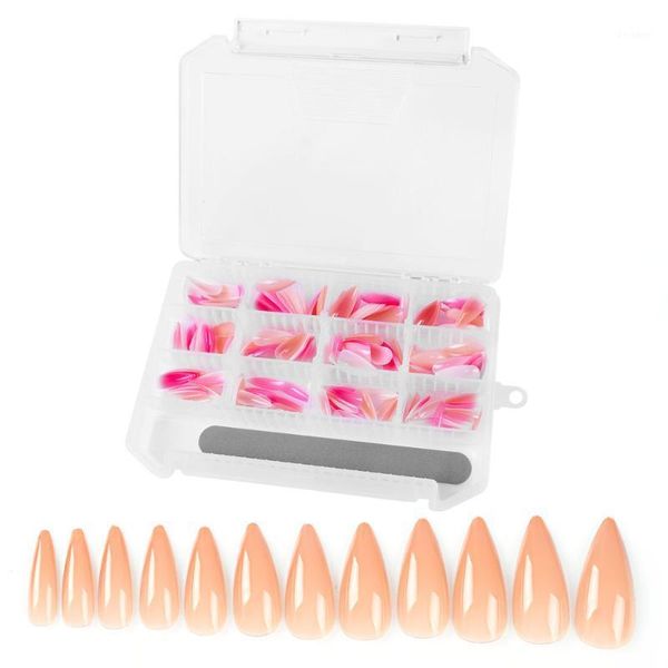 240pcs colorful salon pointed nail tips fake nails false with file art tool1, Red;gold
240pcs colorful salon pointed nail tips fake nails false with file art tool1, Red;gold