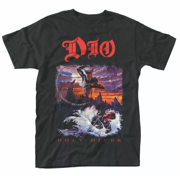 official dio t shirt holy diver black mens classic punk rock metal tee new, White;black
official dio t shirt holy diver black mens classic punk rock metal tee new, White;black